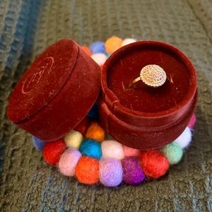 Hillberg & Berk sparkle ball halo ring